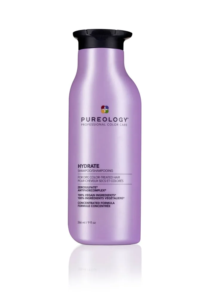 Pureology Hydrate Shampoo bottle.