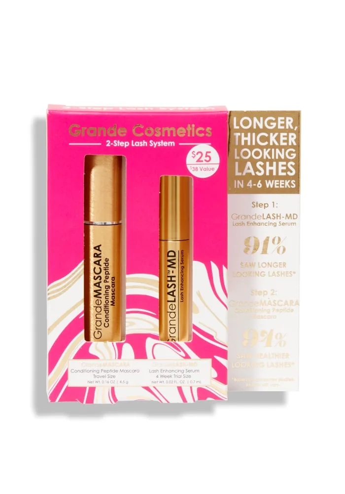Grande Cosmetics 2-Step Lash System in its packaging.
